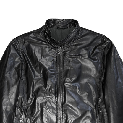 Jil Sander Cropped Padded Leather Jacket