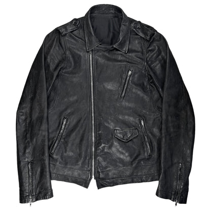 Rick Owens Strutter Biker Leather Jacket - SS09