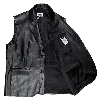 Maison Margiela MM6 Sheepskin Leather Gillet - SS23