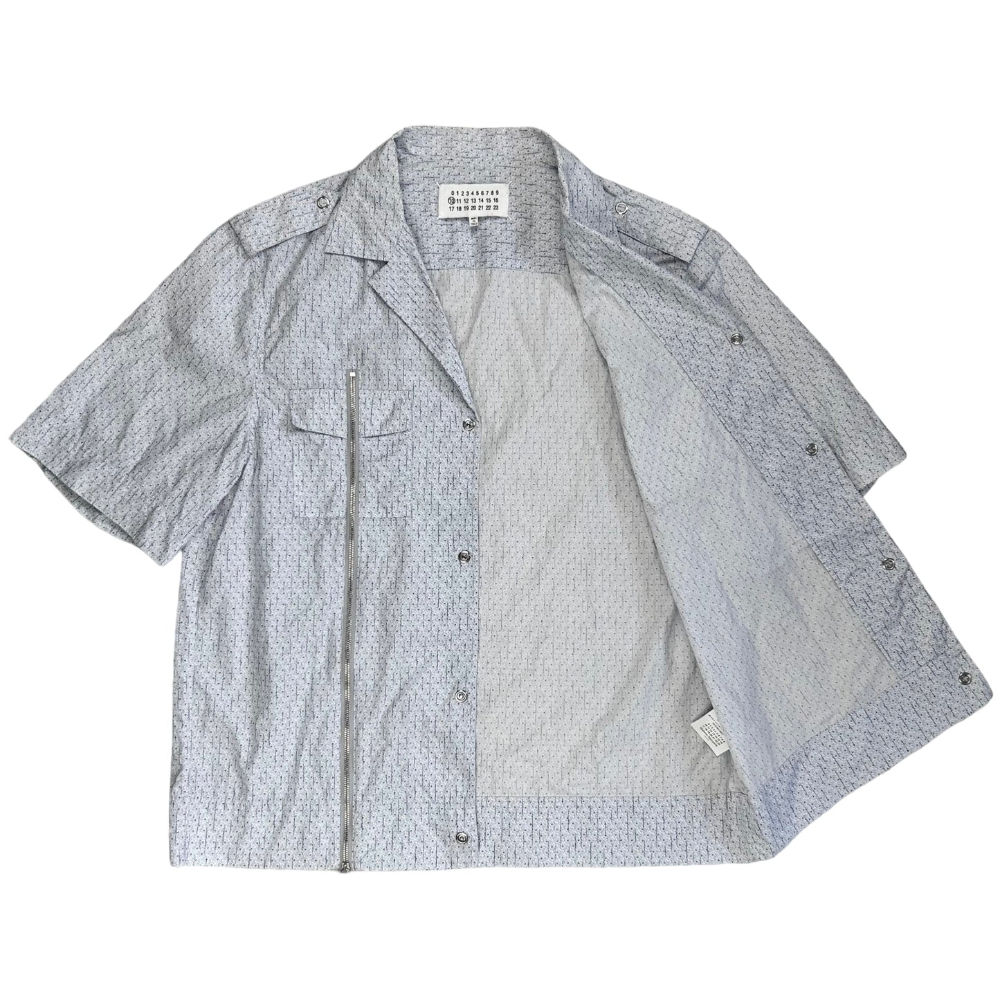 Maison Margiela Zip Camp Collar Shirt - SS16