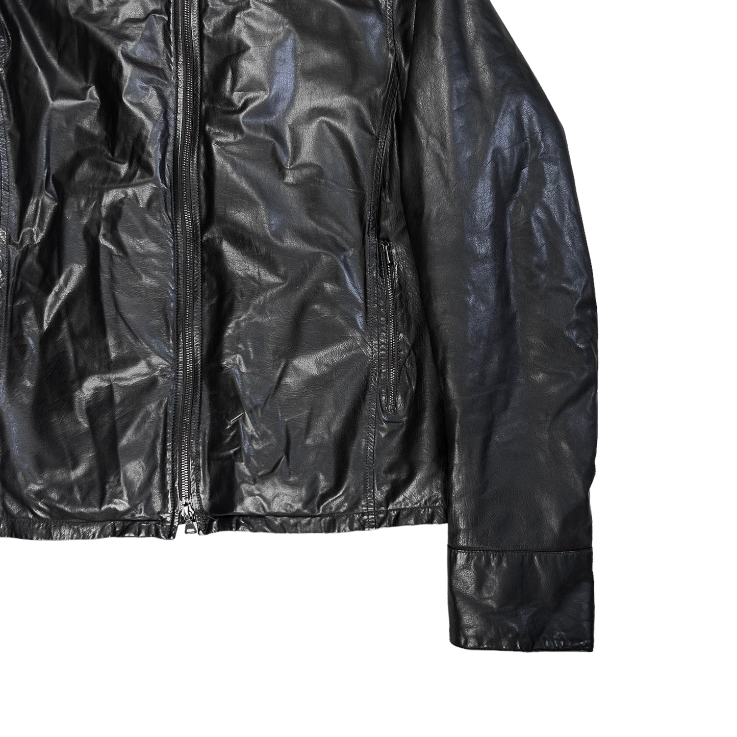 Jil Sander Cropped Padded Leather Jacket