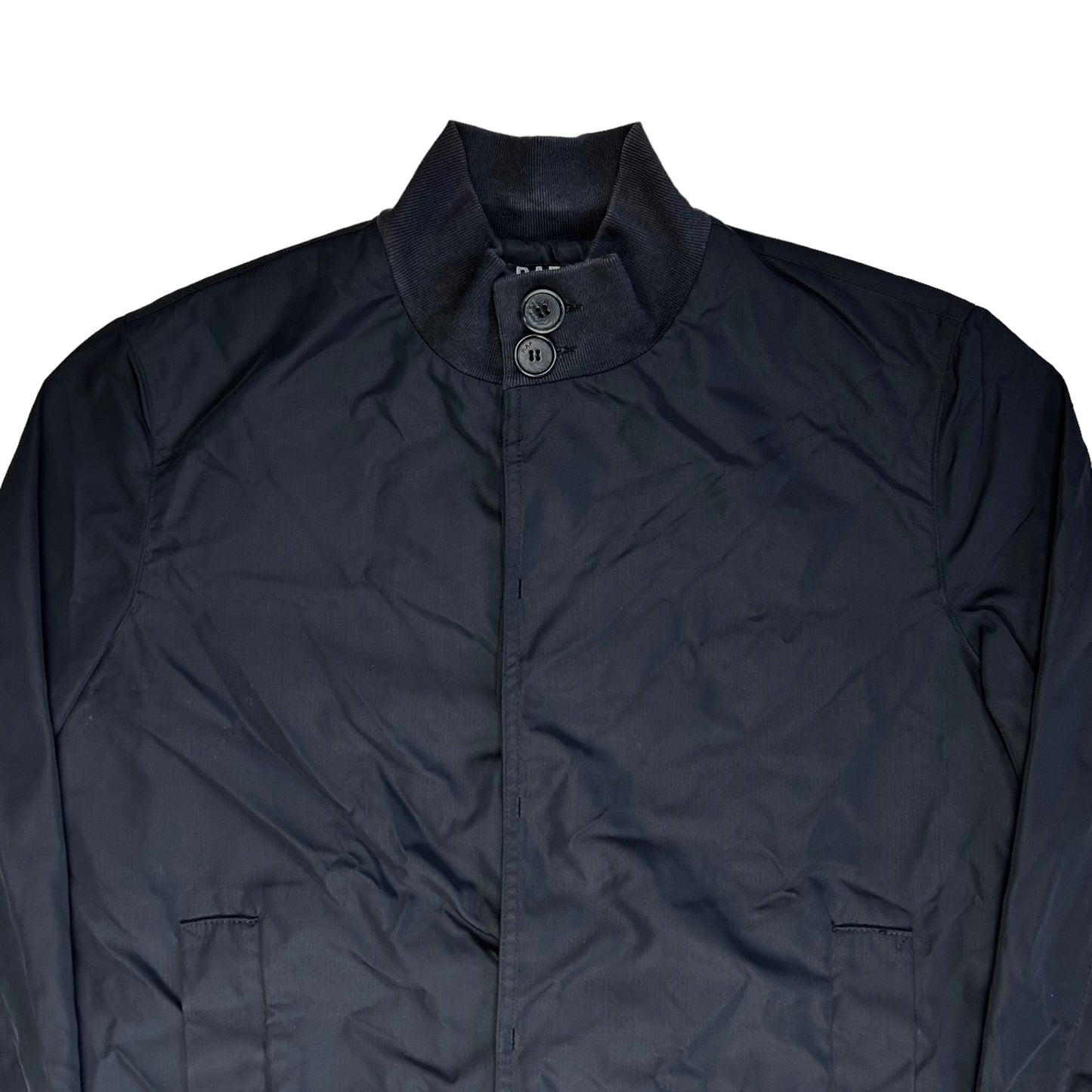 Raf by Raf Simons Cropped Button Bomber Jacket