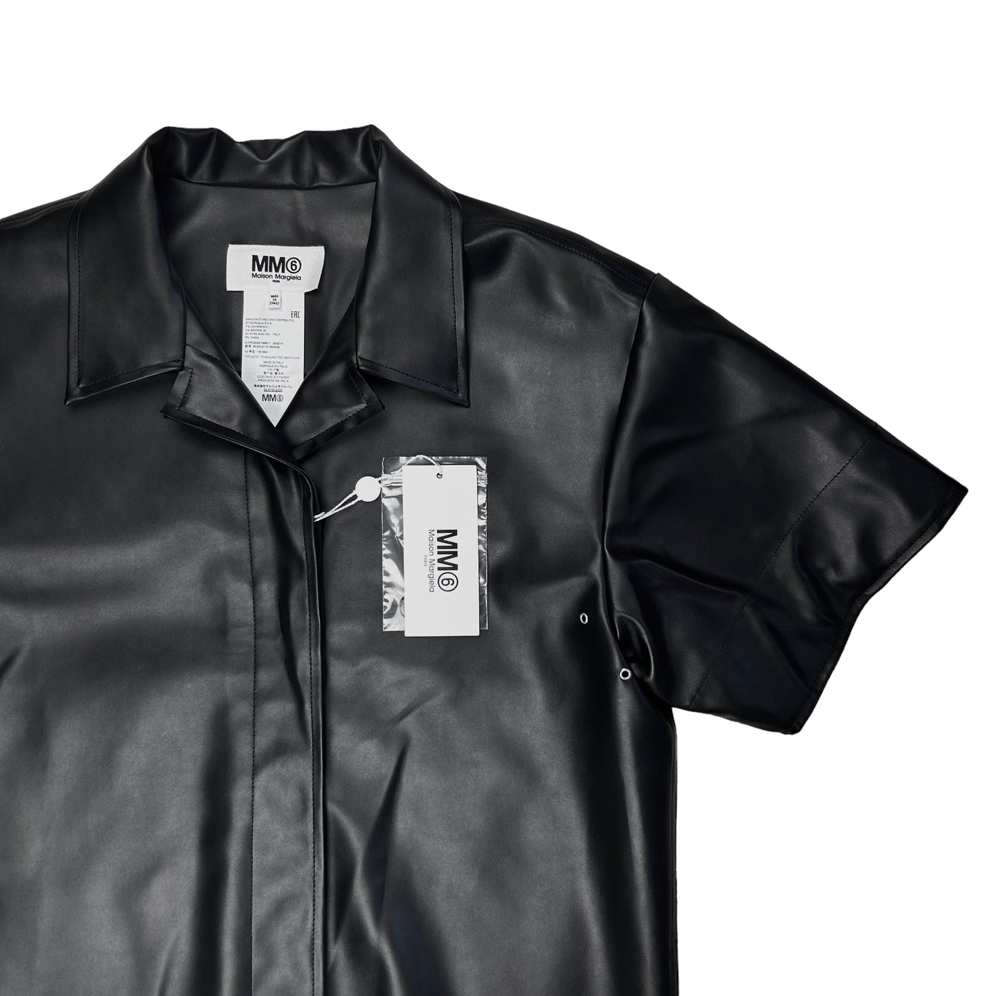 Maison Margiela MM6 Vegan Leather Bowling Shirt - SS22