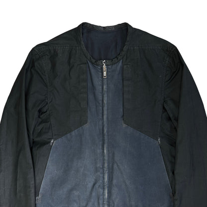 Rick Owens Bi-Color Velcro Panel Bomber Jacket - AW11