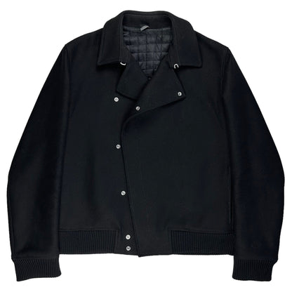 Dior Homme Snap Button Biker Wool Jacket - AW09