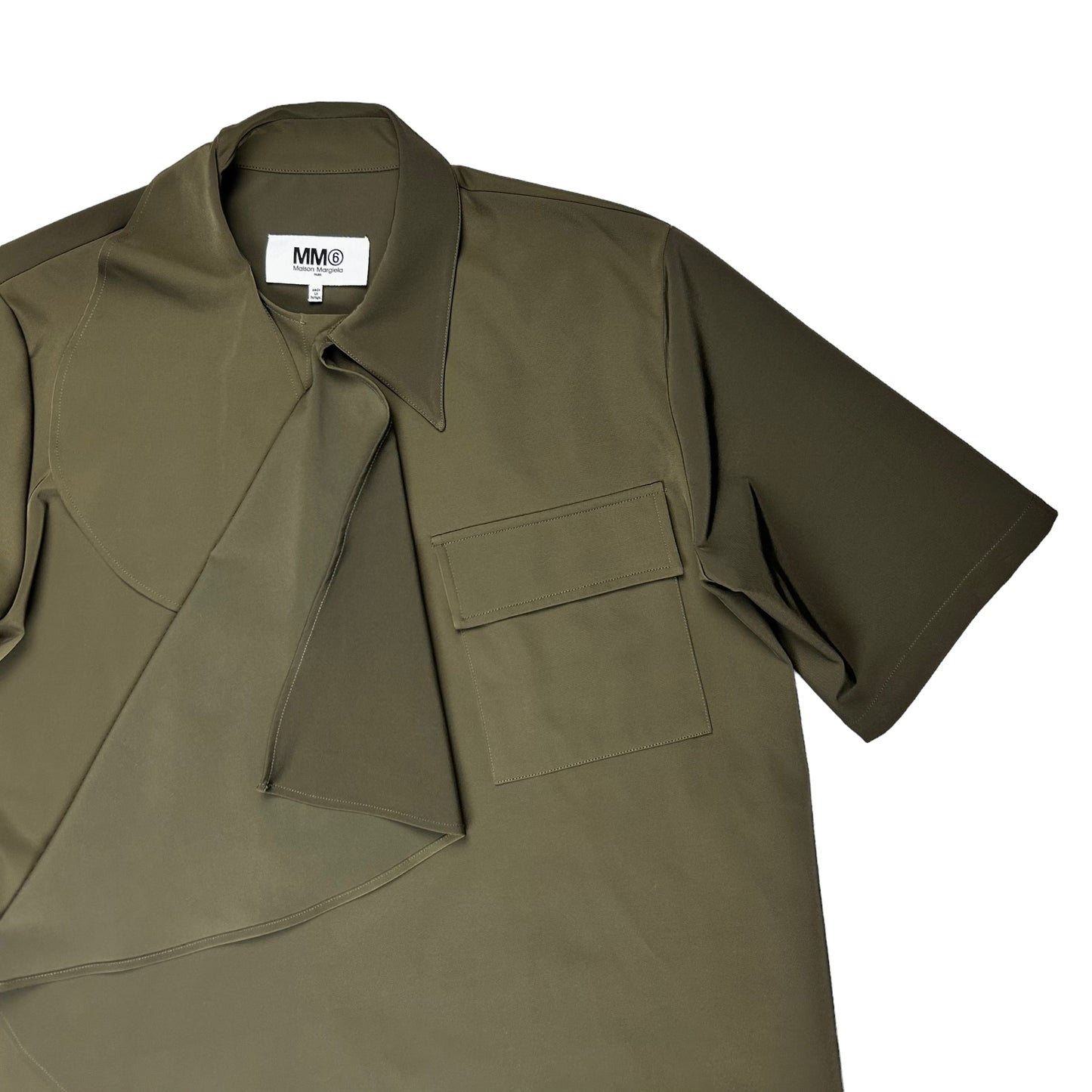 Maison Margiela MM6 Ruffle Short Sleeve Shirt - SS20