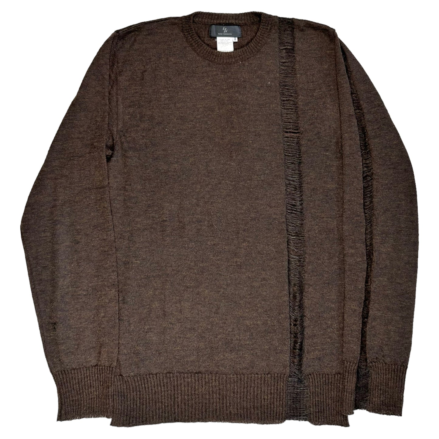 Ys by Yohji Yamamoto Slashed Mohair Sweater