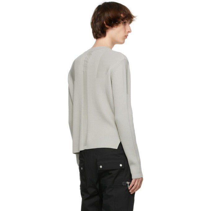 Rick Owens Fisherman Biker Sweater Oyster - SS21