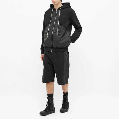 Rick Owens DRKSHDW Nylon Front Panel Zip Hoodie - AW20