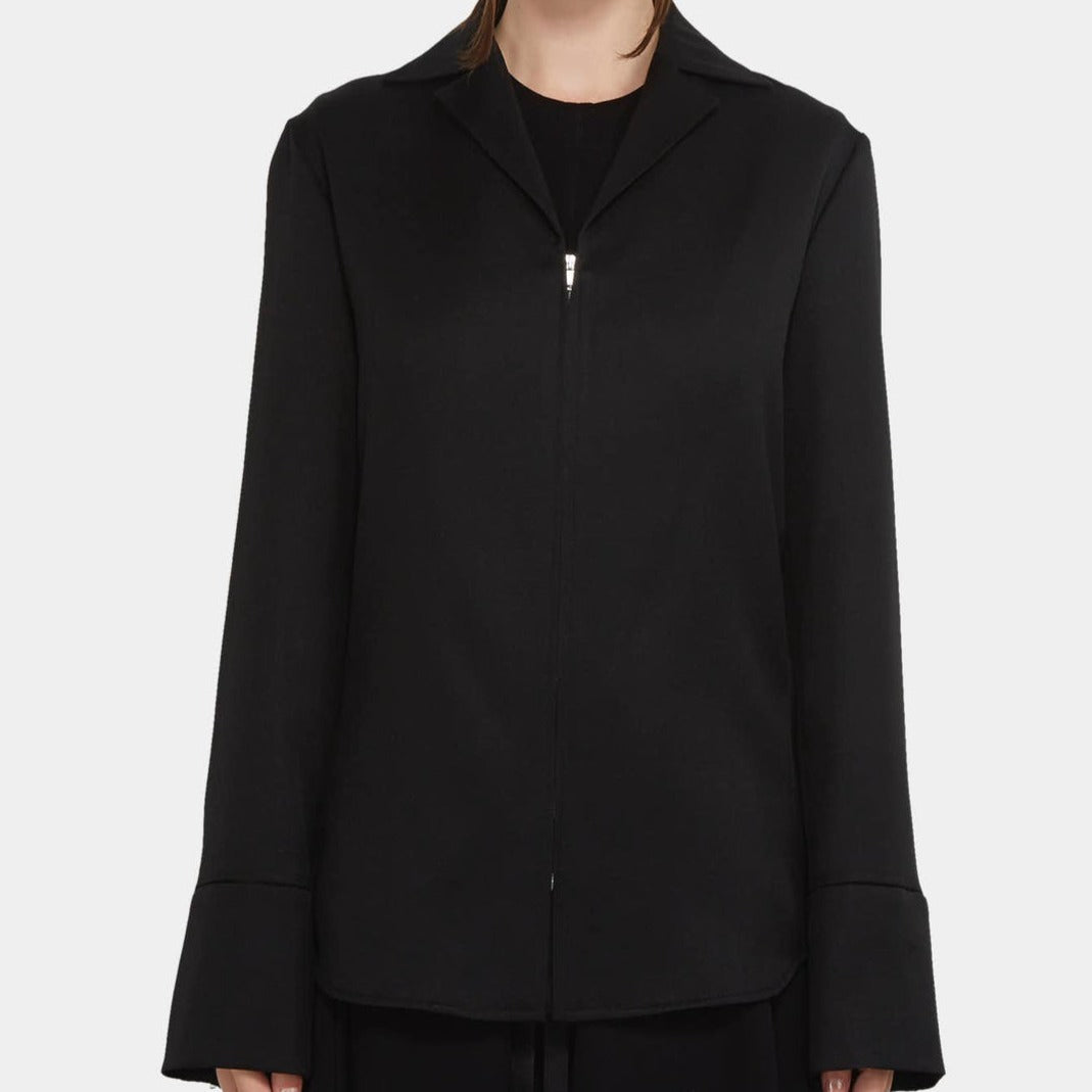 Jil Sander Zipped Wool Shirt - AW21