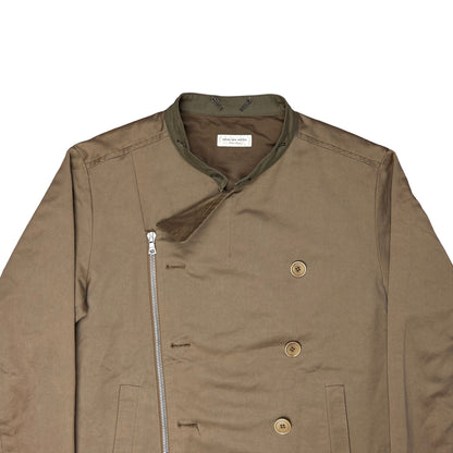 Dries Van Noten Faux Fur Collar Work Jacket