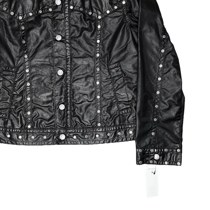 Dries Van Noten Studded Vegan Leather Jacket - AW18