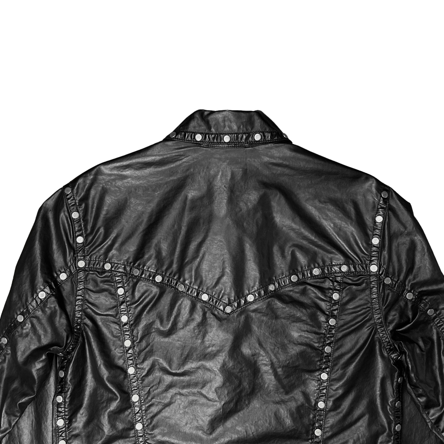 Dries Van Noten Studded Vegan Leather Jacket - AW18