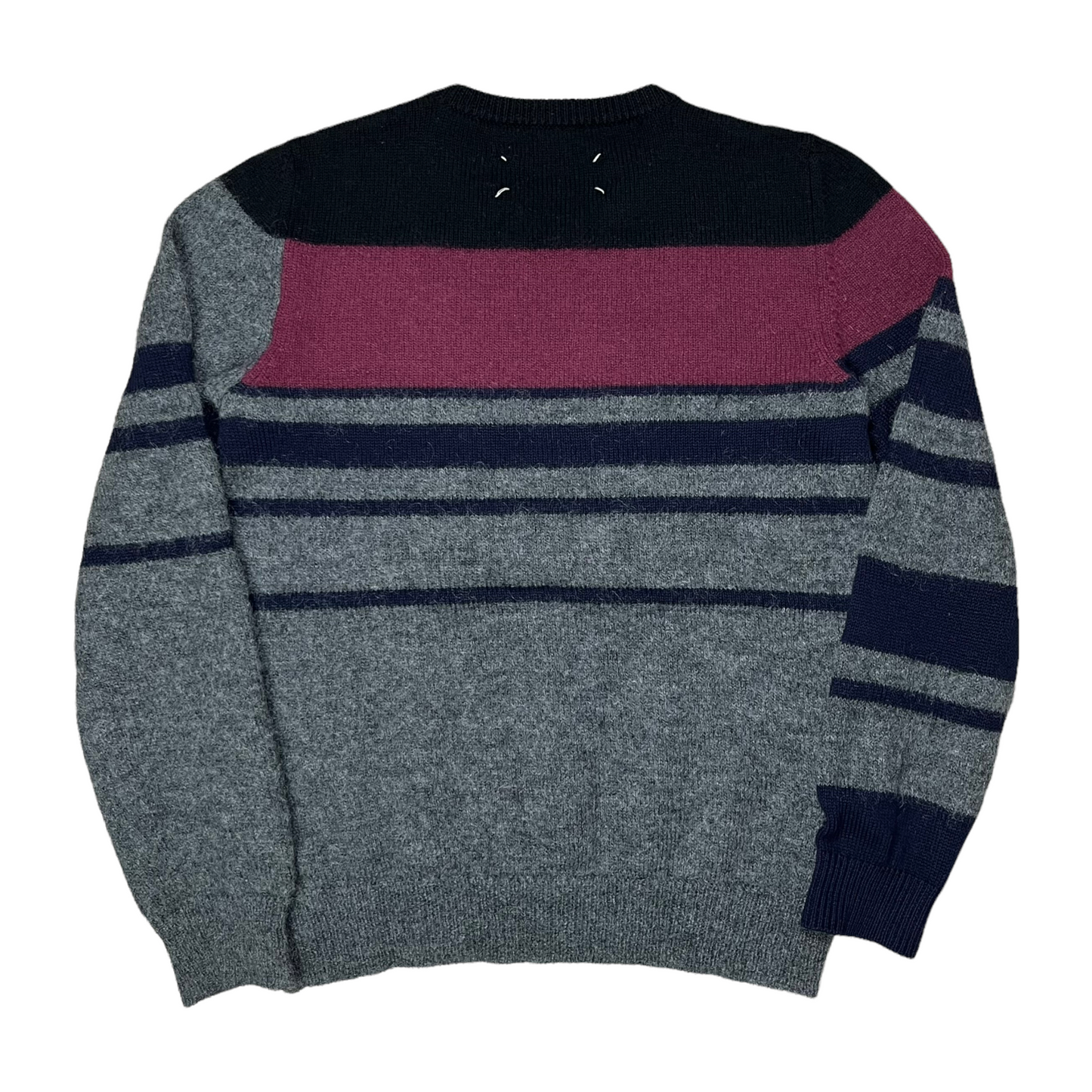 Maison Margiela Patchwork Stripe Mohair Sweater - SS15