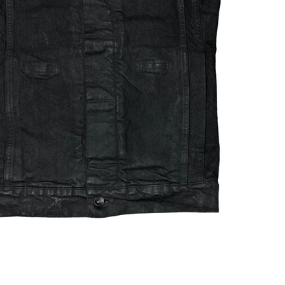 Rick Owens DRKSHDW Waxed Trucker Vest