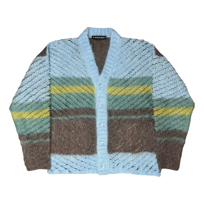 Y/Project Striped Mohair Knit Cardigan - AW20 - S