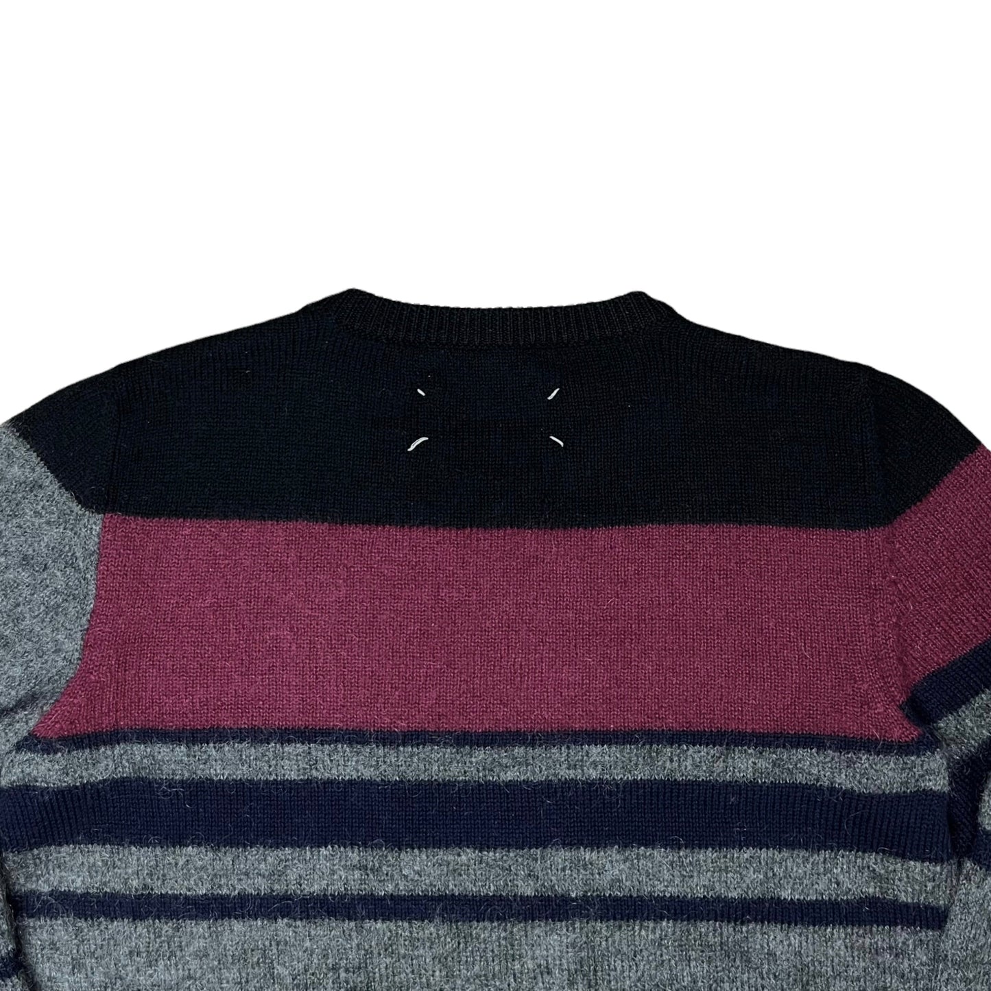 Maison Margiela Patchwork Stripe Mohair Sweater - SS15