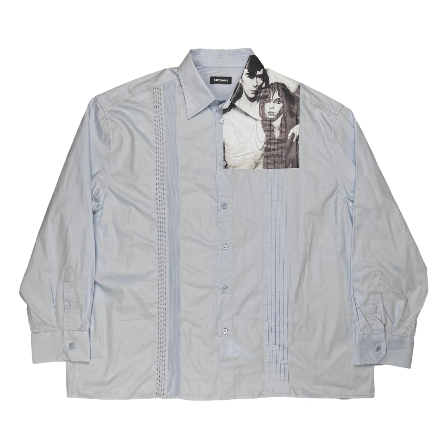 Raf Simons Pleated Photo Print Shirt - SS19 – Vertical Rags