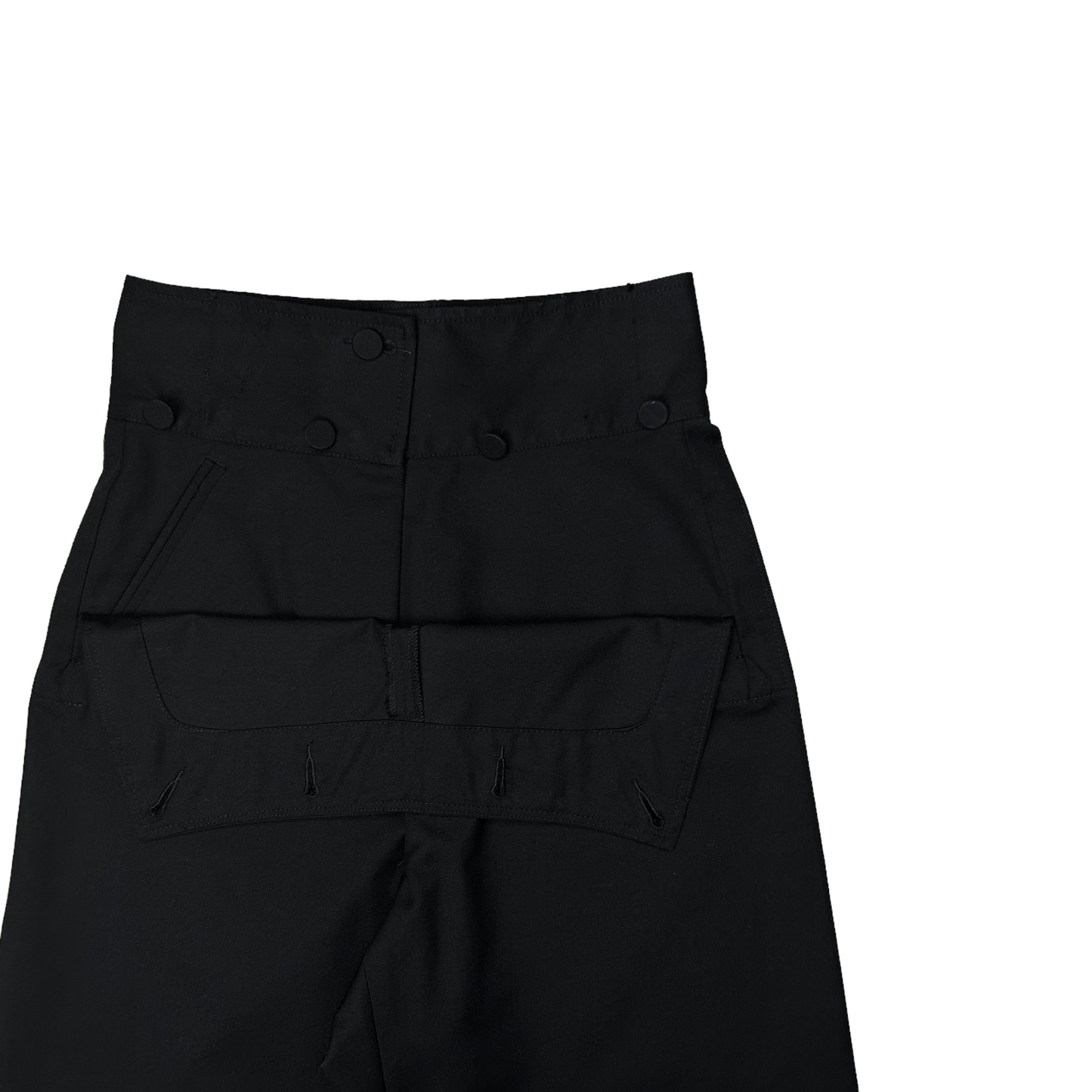 Dries Van Noten Wide Double Waist Panel Trousers