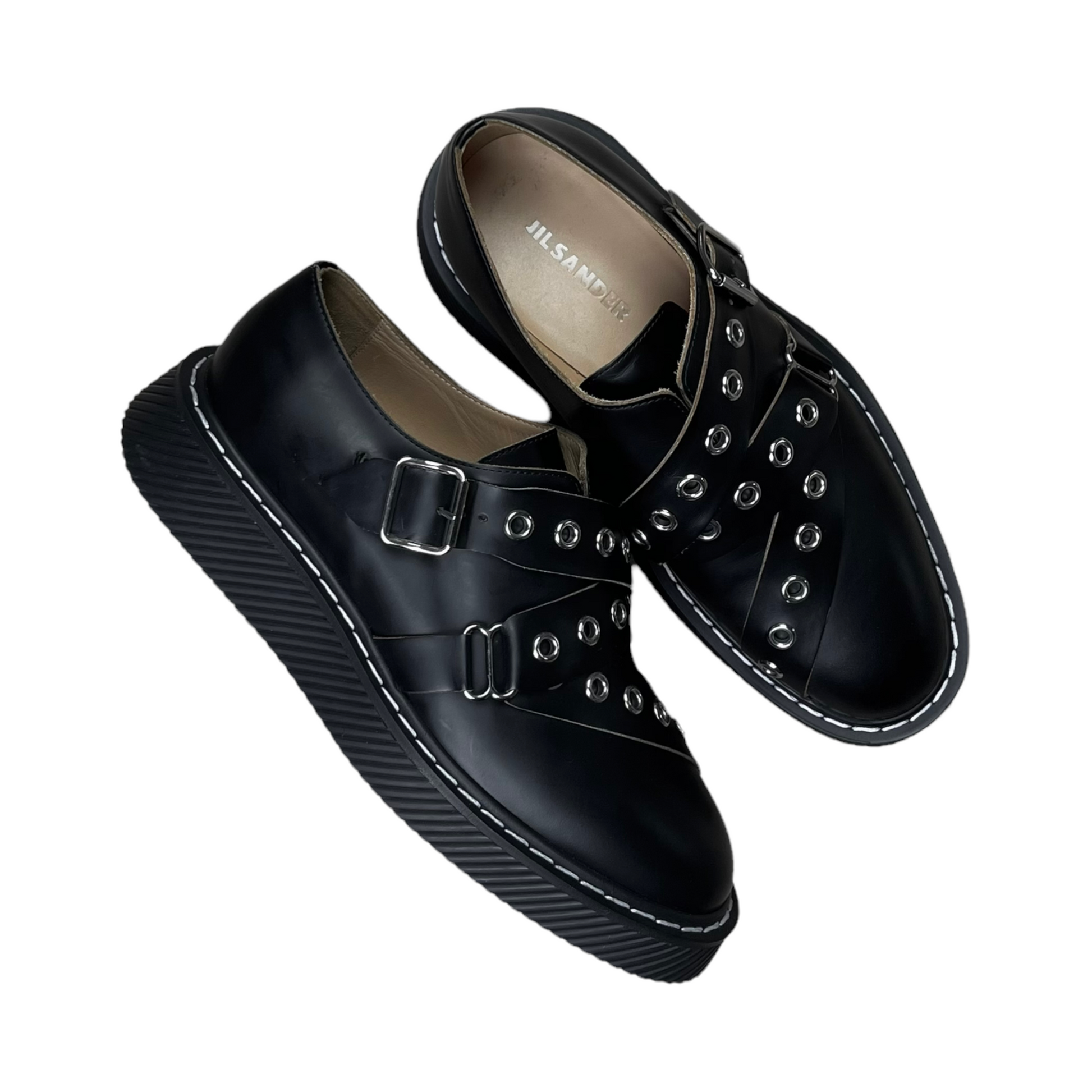 靴 JILSANDER 21aw MONK STRAP DERBY SHOES 靴 JILSANDER 21aw MONK STRAP DERBY SHOES Jil Sander Black