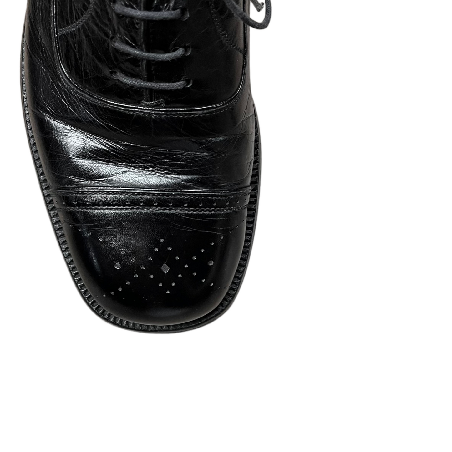 Prada Perforated Round Toe Derbies - AW12