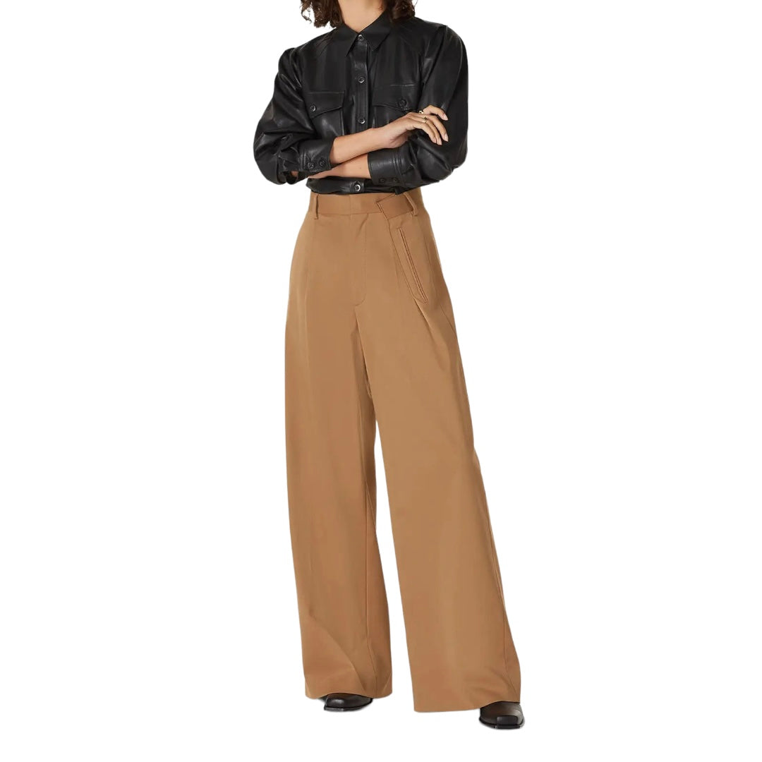 Maison Margiela MM6 Wide Distorted Trousers Tan - AW20
