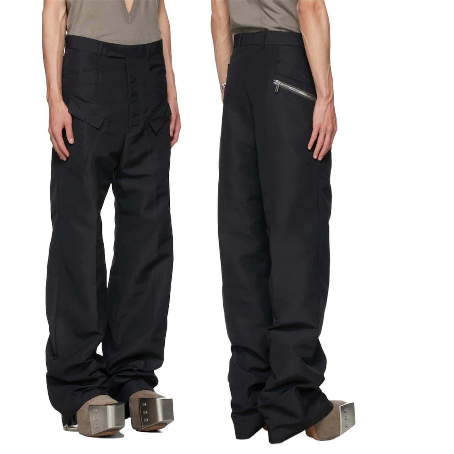 Rick Owens Flat Cargo Zip Pants - SS21