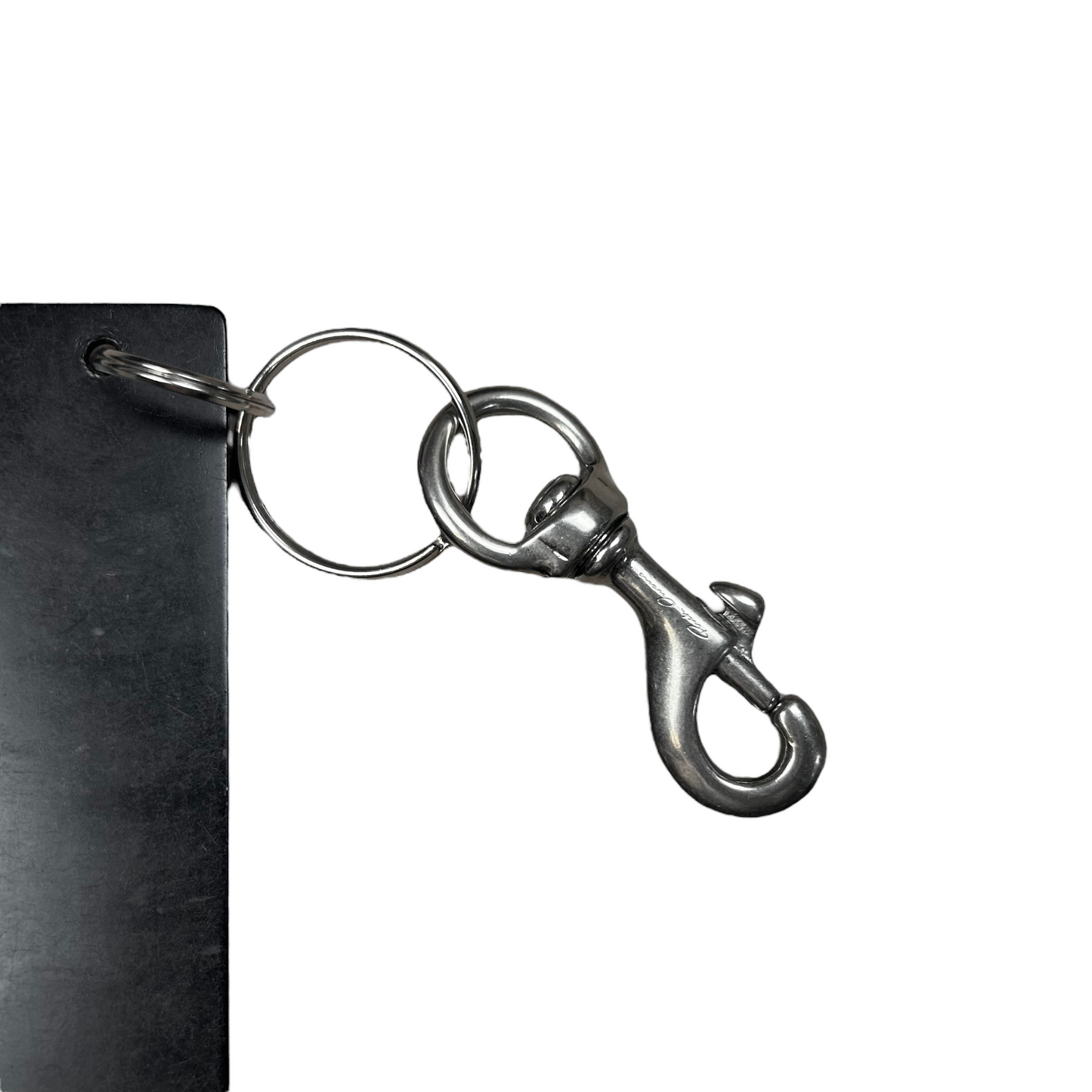 Rick Owens Metal Hang Tag Key Chain - AW16