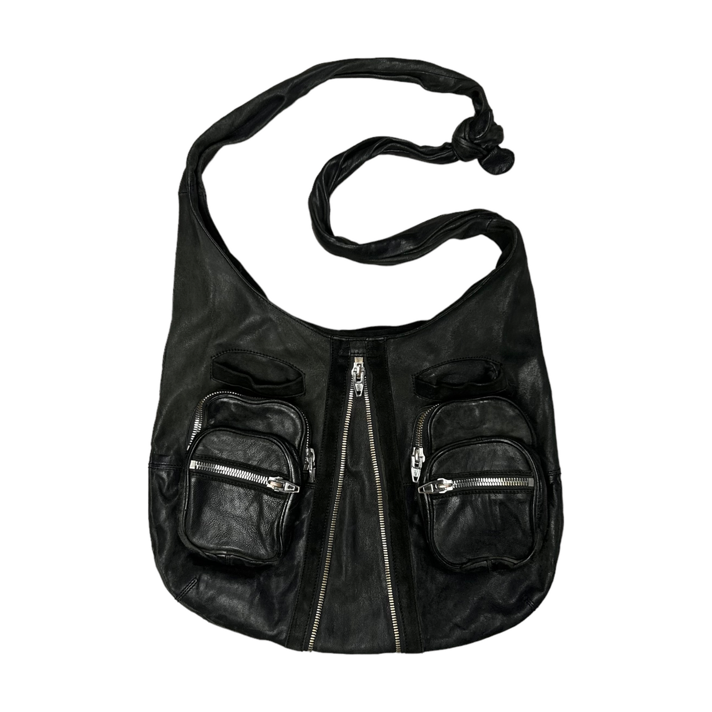 バッグ Alexander Wang Donna Hobo leather bag Alexander Wang Donna Hobo Zip Bag – Vertical Rags