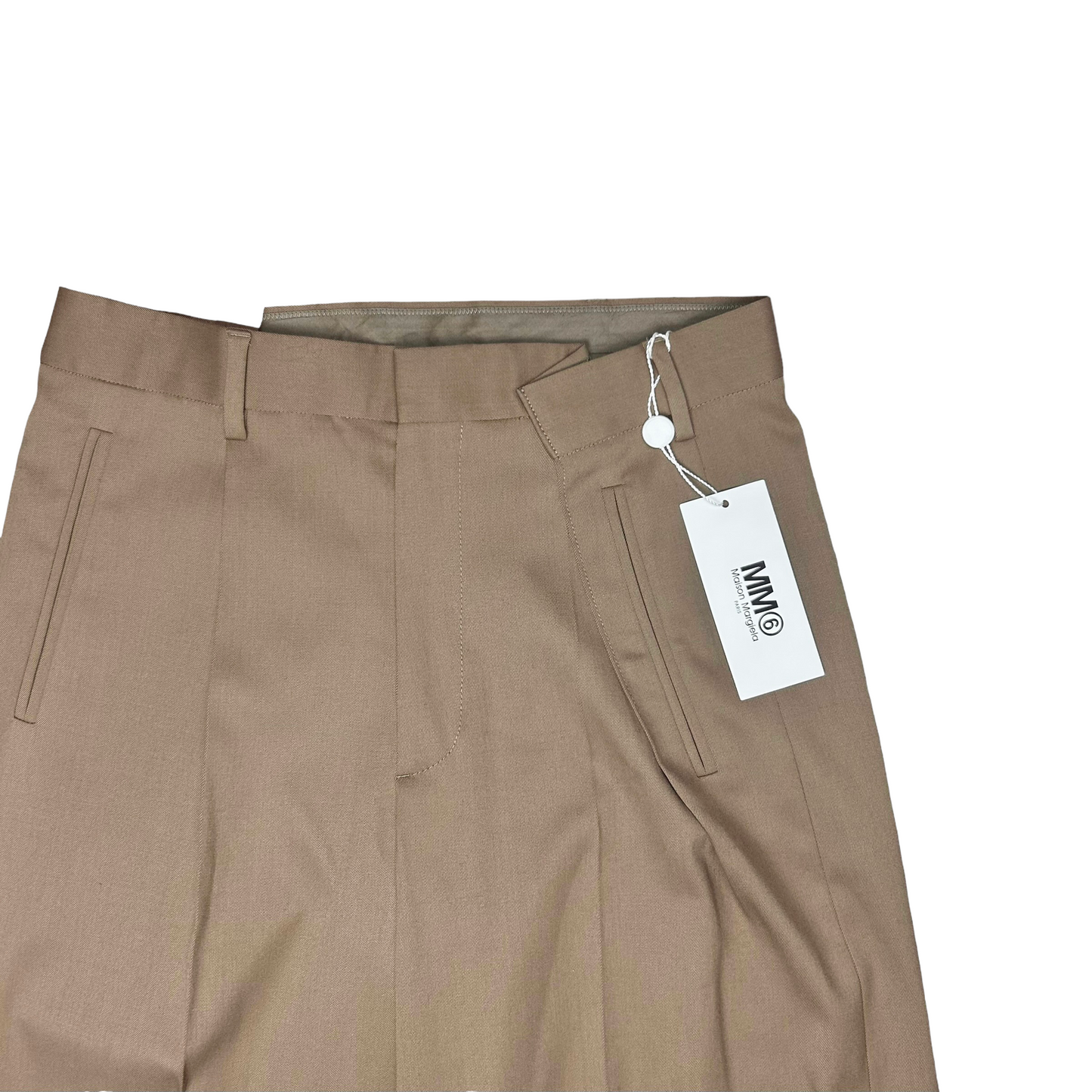 Maison Margiela MM6 Wide Distorted Trousers Tan - AW20