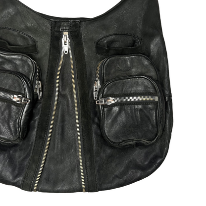 Alexander Wang Donna Hobo Zip Bag – Vertical Rags Alexander Wang Donna Hobo Zip Bag – Vertical Rags