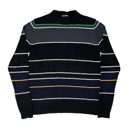 Raf Simons Striped Mohair Punk Sweater - AW13