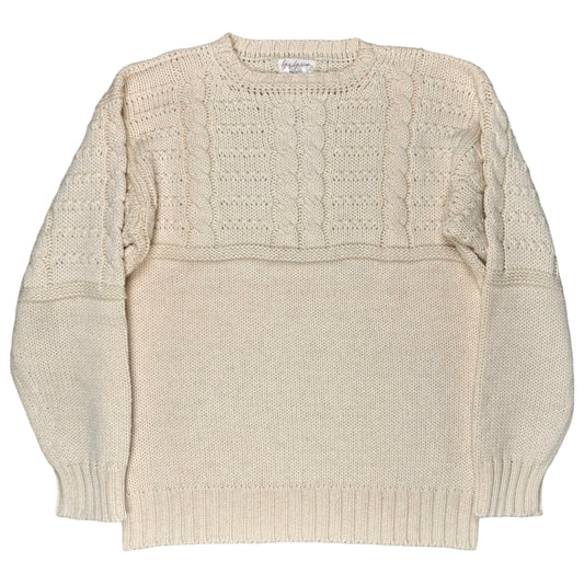Yohji Yamamoto Pour Homme Hybrid Cable Knit Sweater - AW93