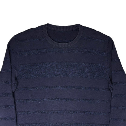 Maison Martin Margiela Striped Grunge Wool Sweater