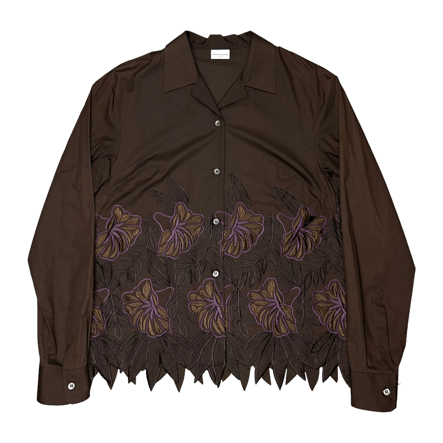 Dries Van Noten Flower Embroidery Shirt