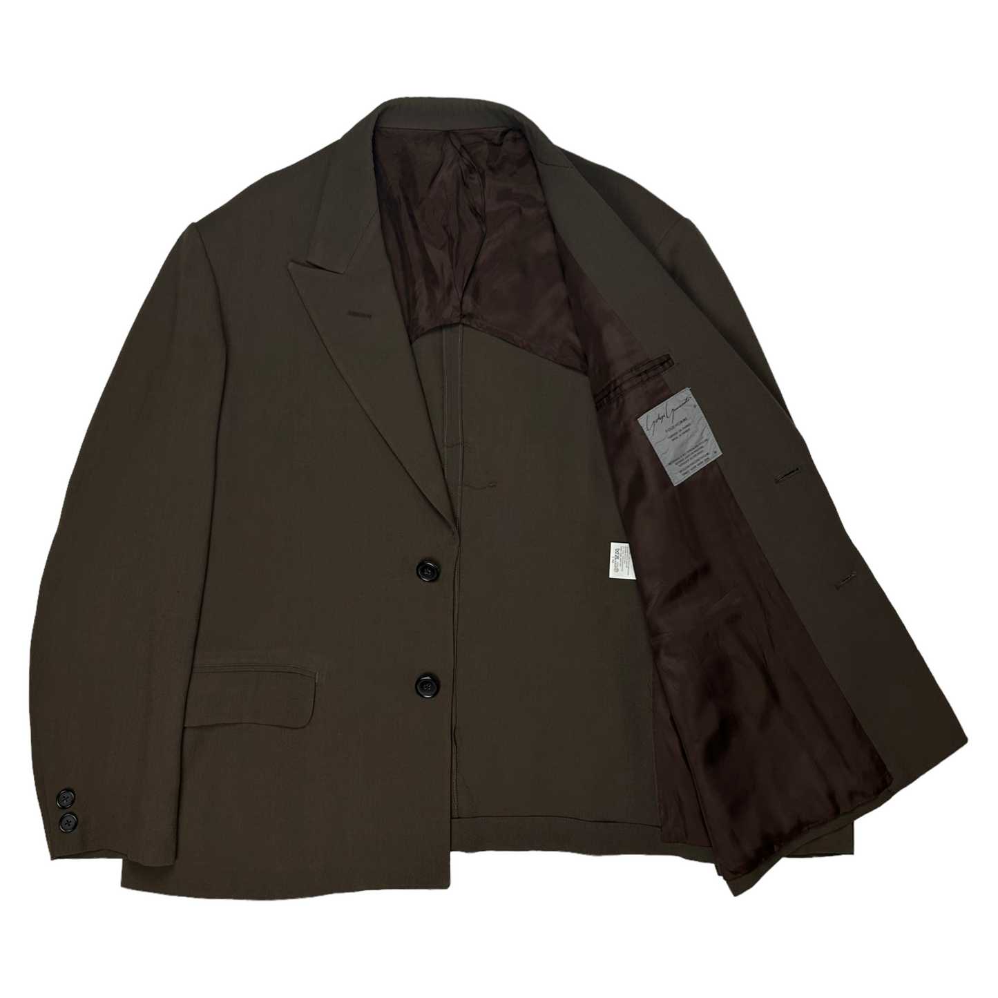 Yohji Yamamoto Pour Homme Sharp Lapel Blazer