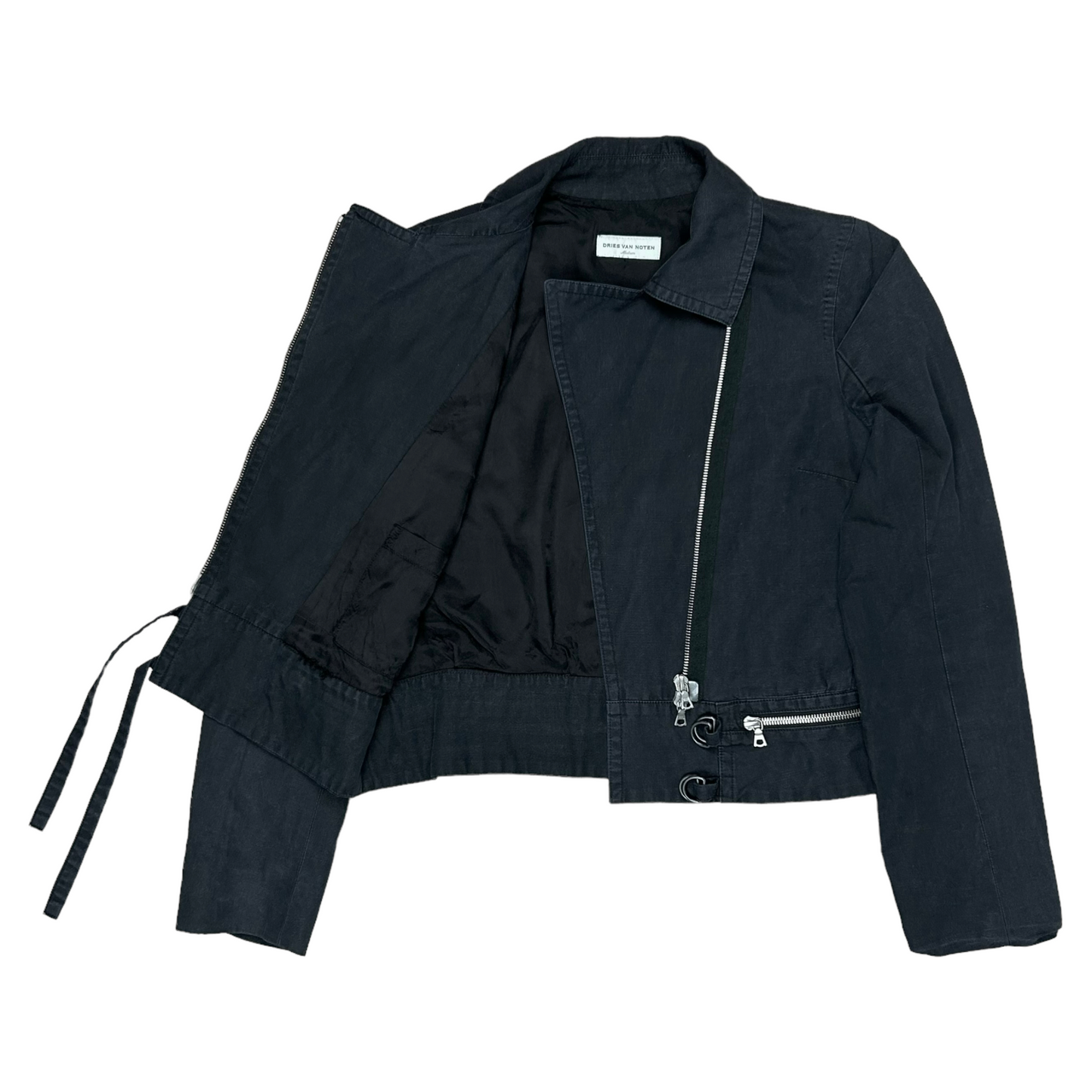 Dries Van Noten Cropped Tassel Biker Jacket