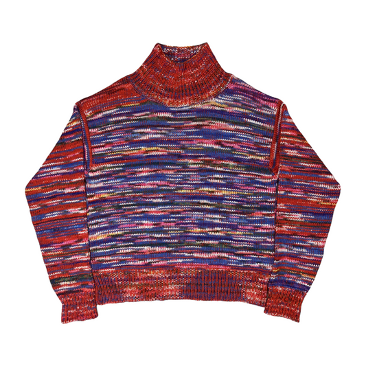 Dries Van Noten Marled Knit Mock Sweater - AW19