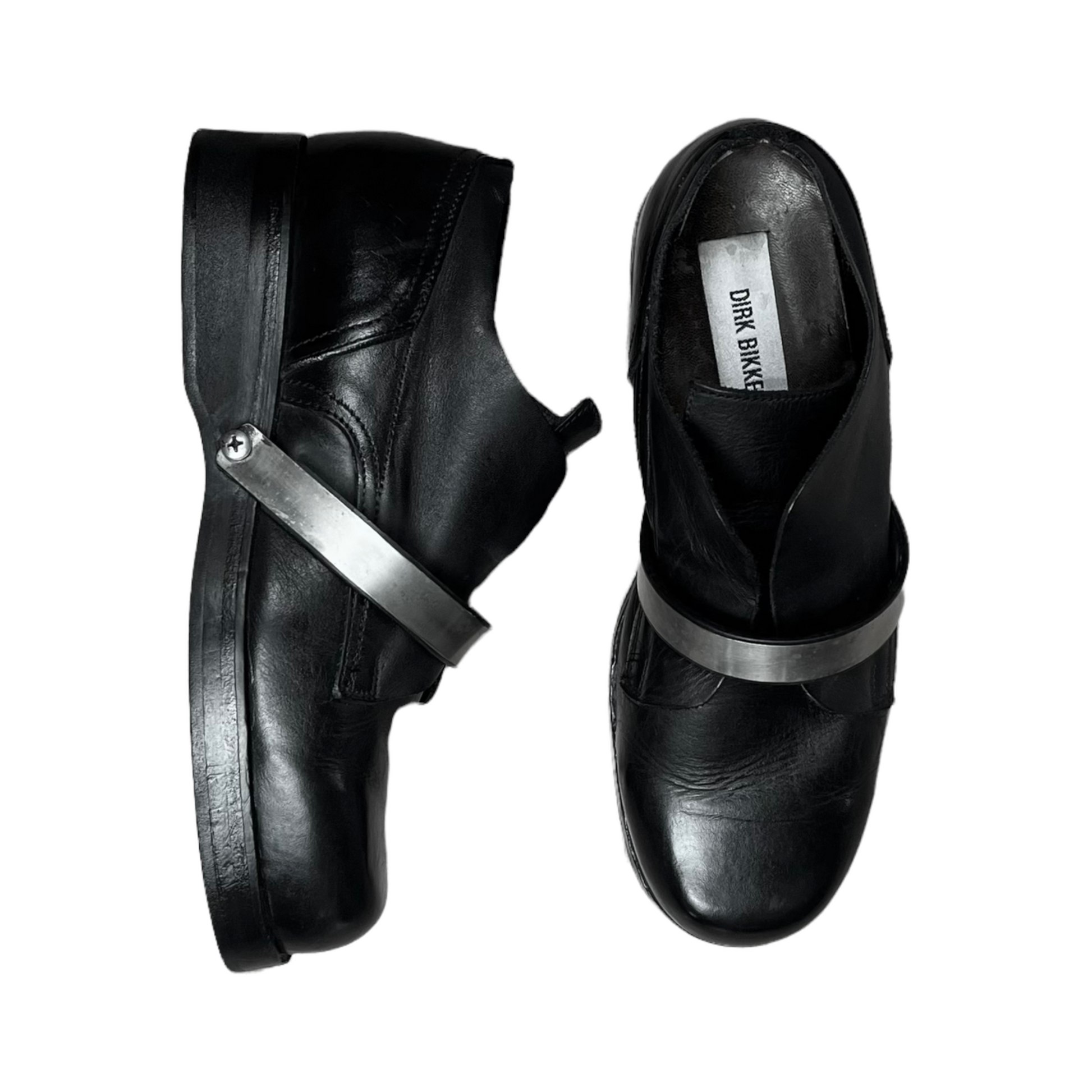 Dirk Bikkembergs Steel Strap Derbies - AW97 – Vertical Rags Dirk Bikkembergs Steel Strap Derbies - AW97 – Vertical Rags
