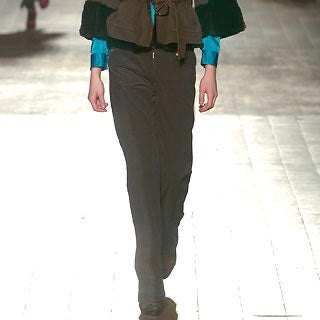 Dries Van Noten Wide Pleated Trousers - AW05