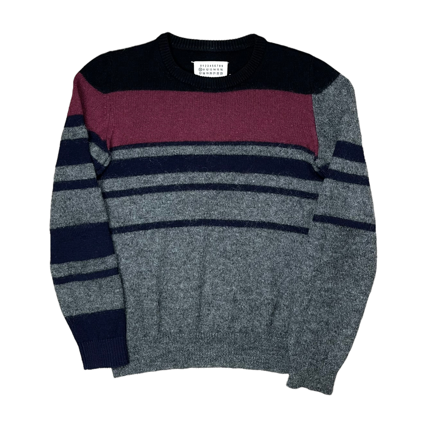 Maison Margiela Patchwork Stripe Mohair Sweater - SS15