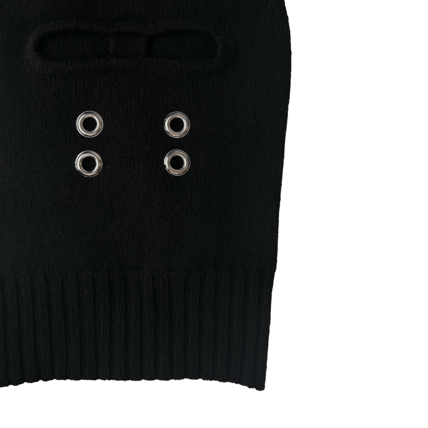 Rick Owens Eyelet Ski Mask Black - SS22