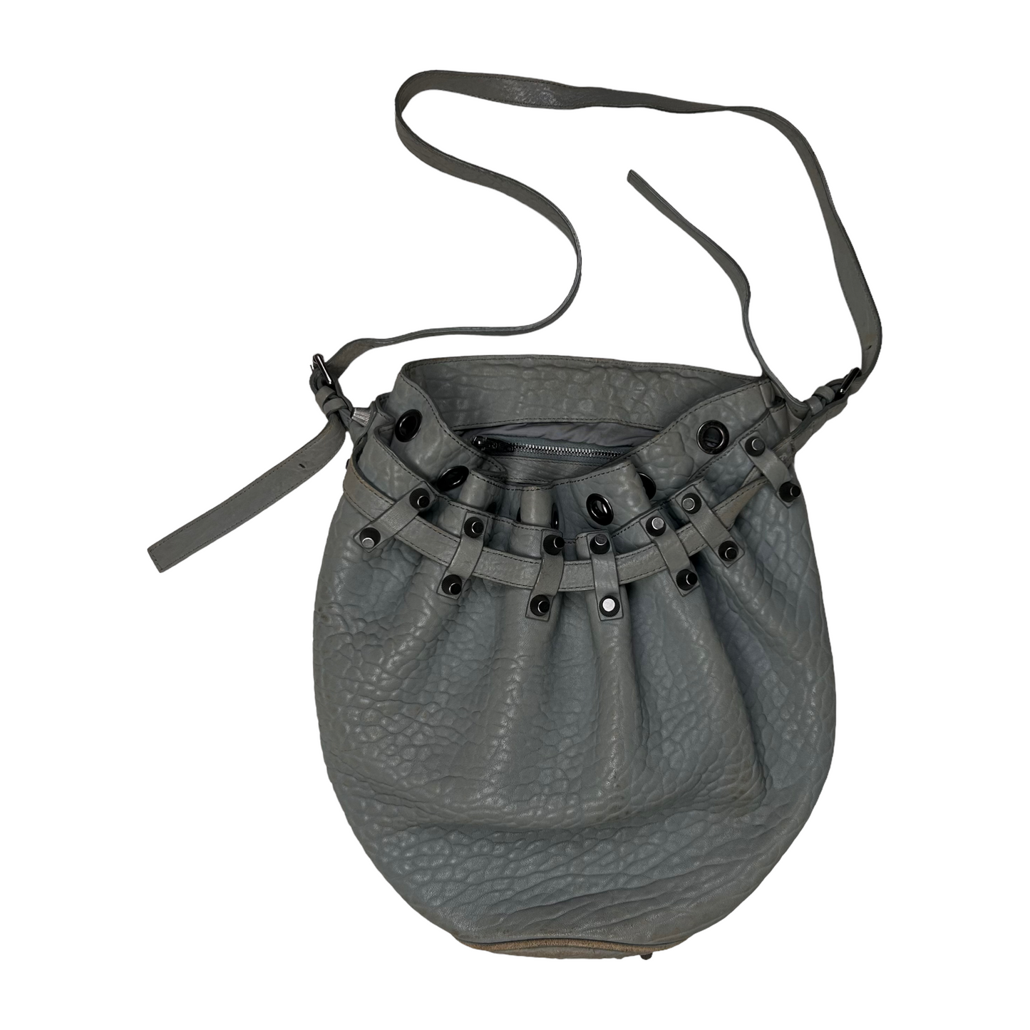 Alexander Wang Diego Bucket Bag Blue Grey