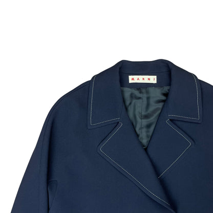 Marni Double Breasted Contrast Jacket - AW18