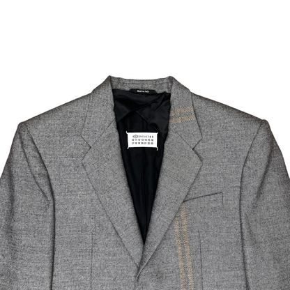 Maison Margiela Notched Striped Wool Blazer - AW18