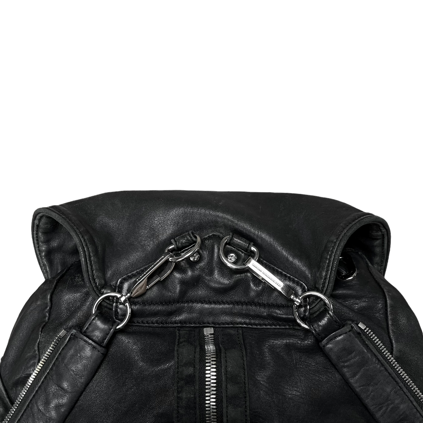 Alexander Wang Leather Hybrid Zip Bag