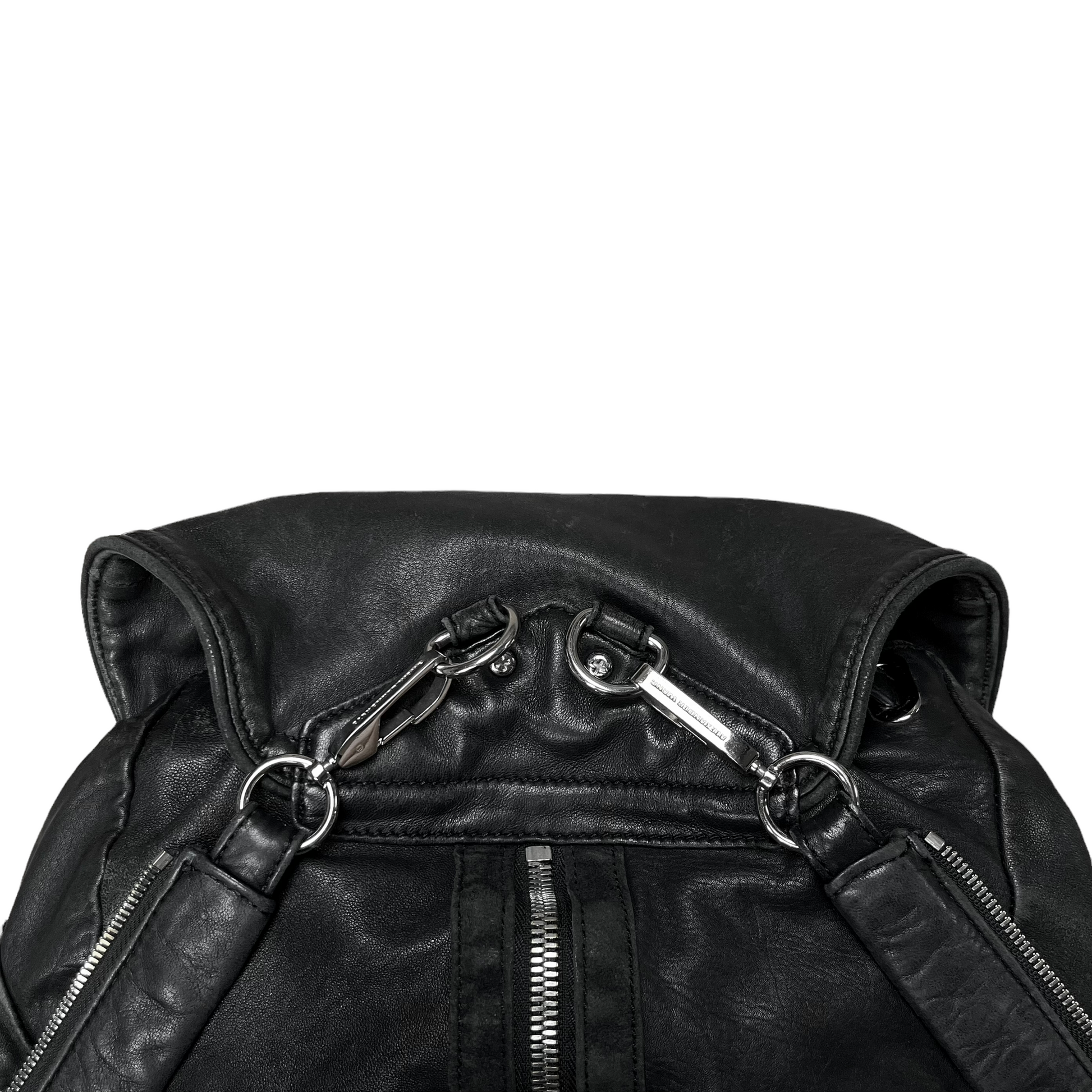 Alexander Wang Leather Hybrid Zip Bag – Vertical Rags Alexander Wang Leather Hybrid Zip Bag – Vertical Rags