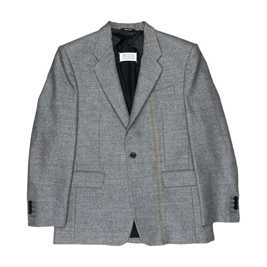 Maison Margiela Notched Striped Wool Blazer - AW18