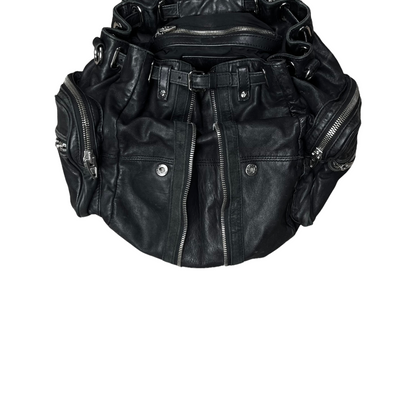 Alexander Wang Leather Hybrid Zip Bag