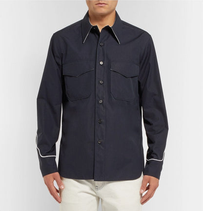 Calvin Klein 205W39NYC Contrast Trimmed Western Shirt - AW18